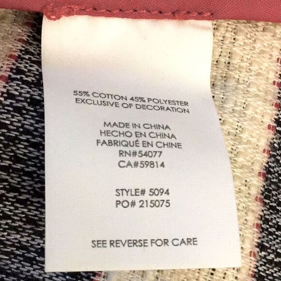 Cabi 5094 Navy Red Cream Nautical Stripe Double Breasted Cruise Blazer Jacket - Picture 16 of 16